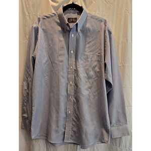 Dunhill Made in Italy Pure Cotton Men's Button Down Collar Dress Shirt